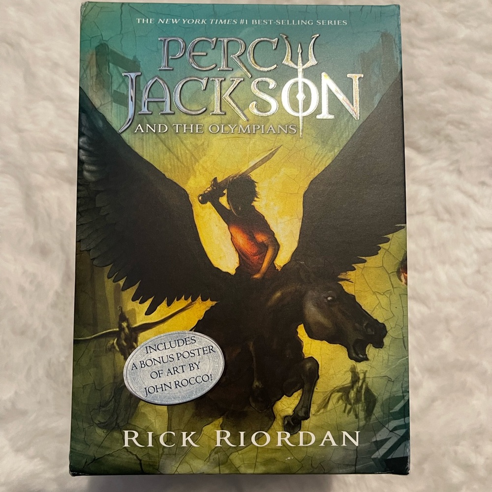 Percy Jackson and the Olympians by Rick Riordan - 5 Novel Set